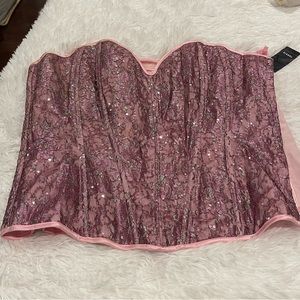 Torrid NWT glitter corset